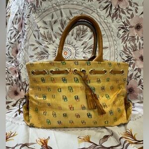 Dooney & Bourke Yellow Multicolor Tote Bag